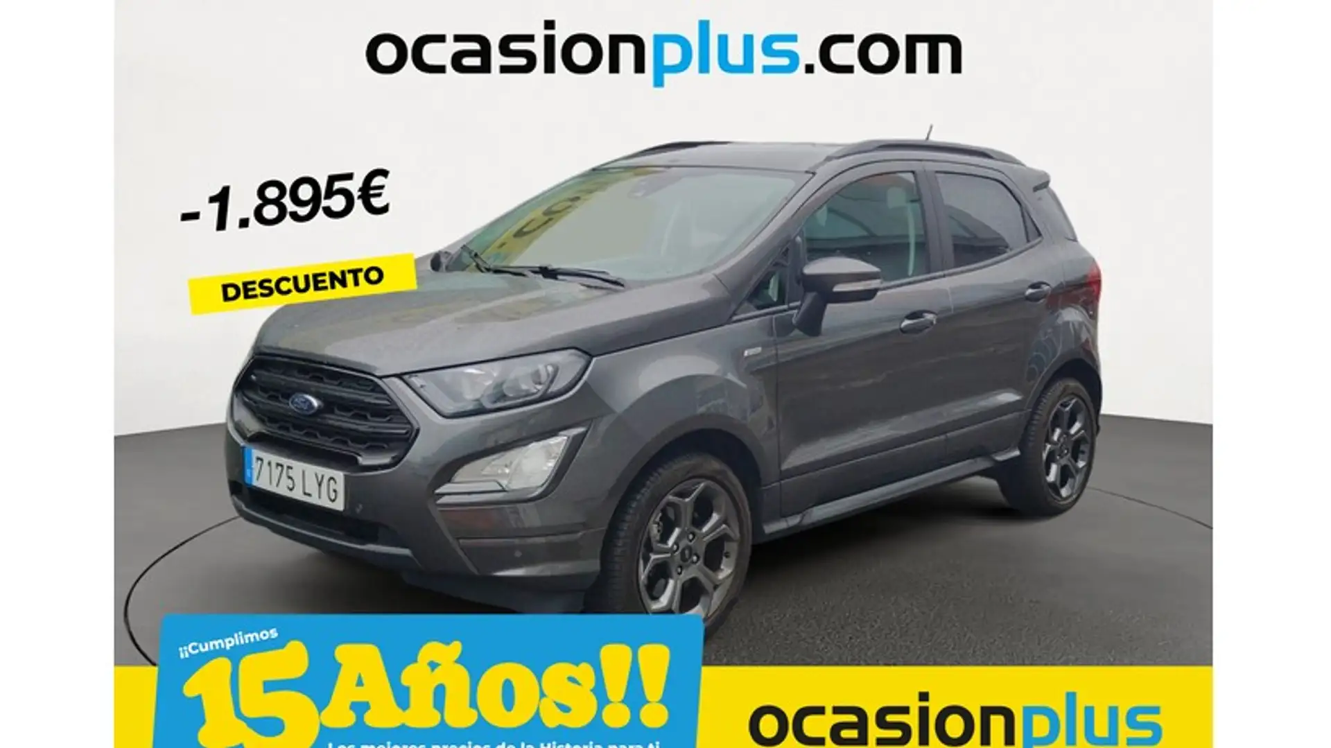 Ford EcoSport 1.0 EcoBoost ST Line 125 Gris - 1