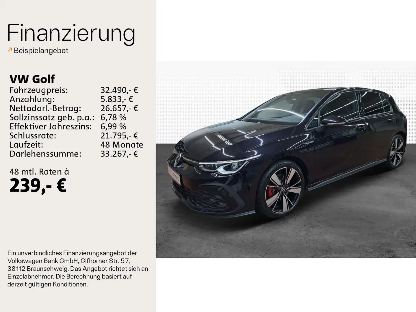 Volkswagen Golf GTD 2.0 TDI IQ.LIGHT*Kamera*Navi*ACC*H&K Negro - 2