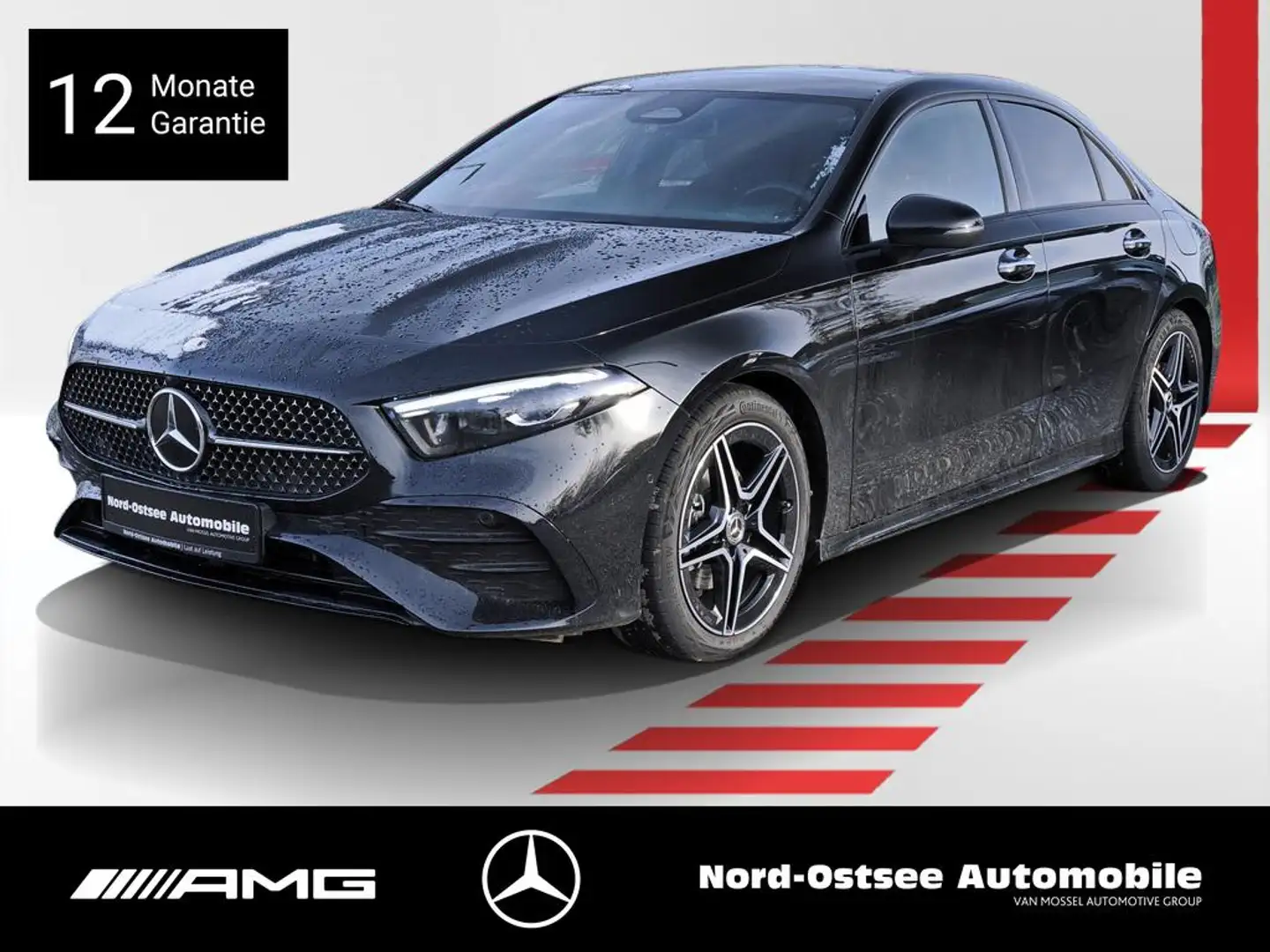 Mercedes-Benz A 200 LIM. AMG LINE NIGHT MULTIBEAM KEYLESS PDC Schwarz - 1