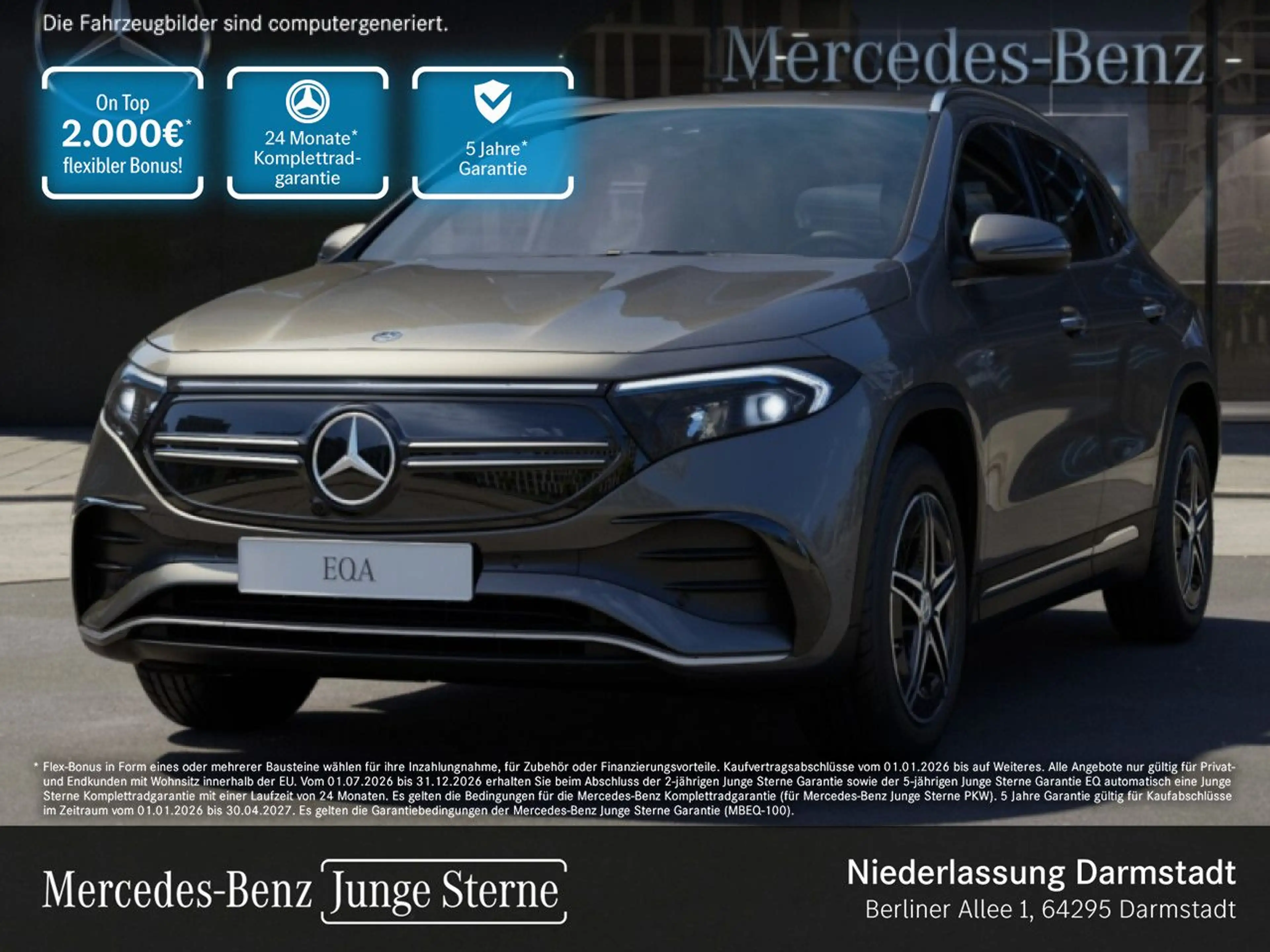 Mercedes-Benz EQA 300 4M AMG+PLUS-PAKET+KAMERA+KEYLESS+SPUR