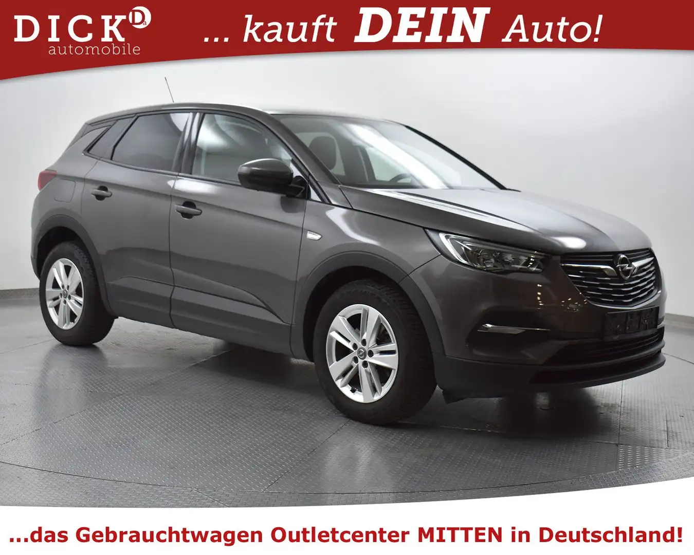 Opel Grandland X 1.2 Edit NAVI+LED+SHZ+TEMP+DAB+PDC+ Grijs - 1