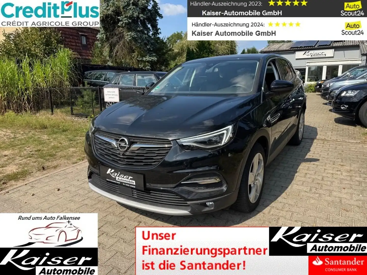 Opel Grandland X Innovation-komplett Opel Scheckheft-Top Extras Schwarz - 1