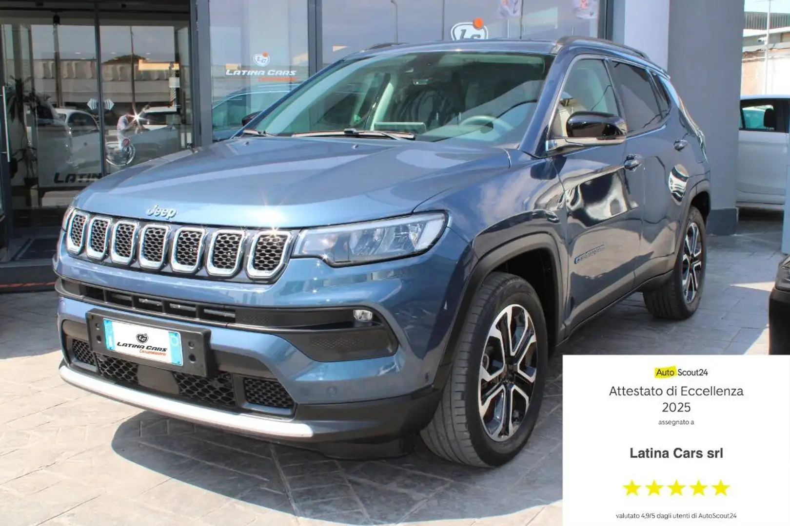 Jeep Compass 1.3 turbo t4 phev Limited 4xe auto Con TELECAMERA Bleu - 1