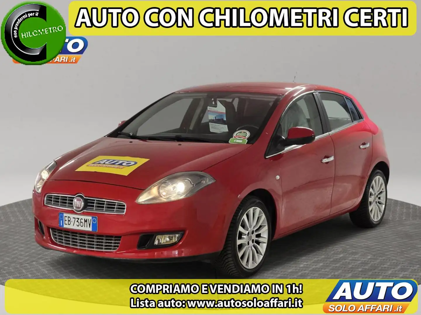 Fiat Bravo 1.6 MJT 88.000KM DIESEL OK NEOPATENTATI Rosso - 2