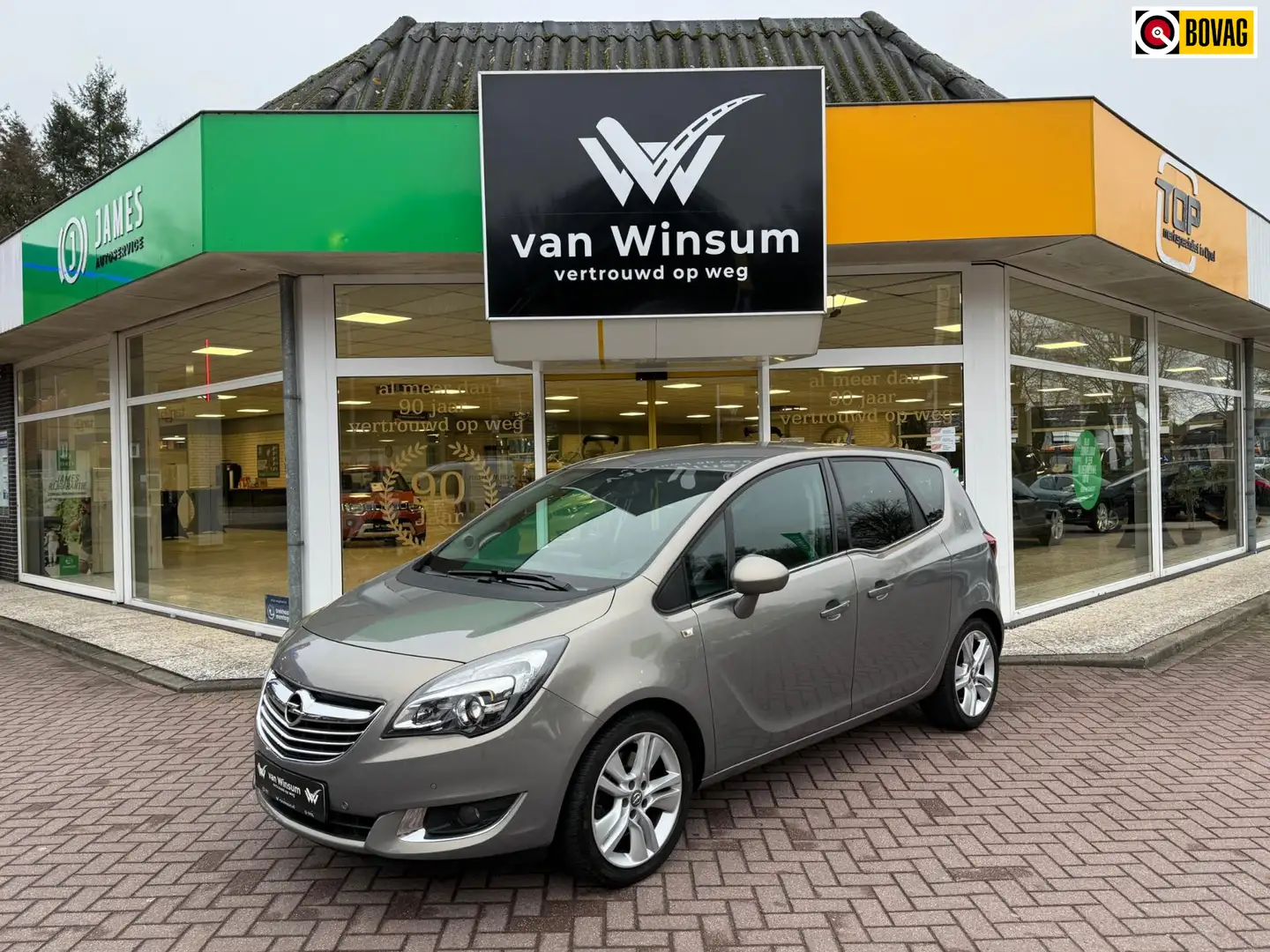 Opel Meriva 1.4 Turbo Cosmo 140pk | Navi | Camera | Park pilot Brun - 1