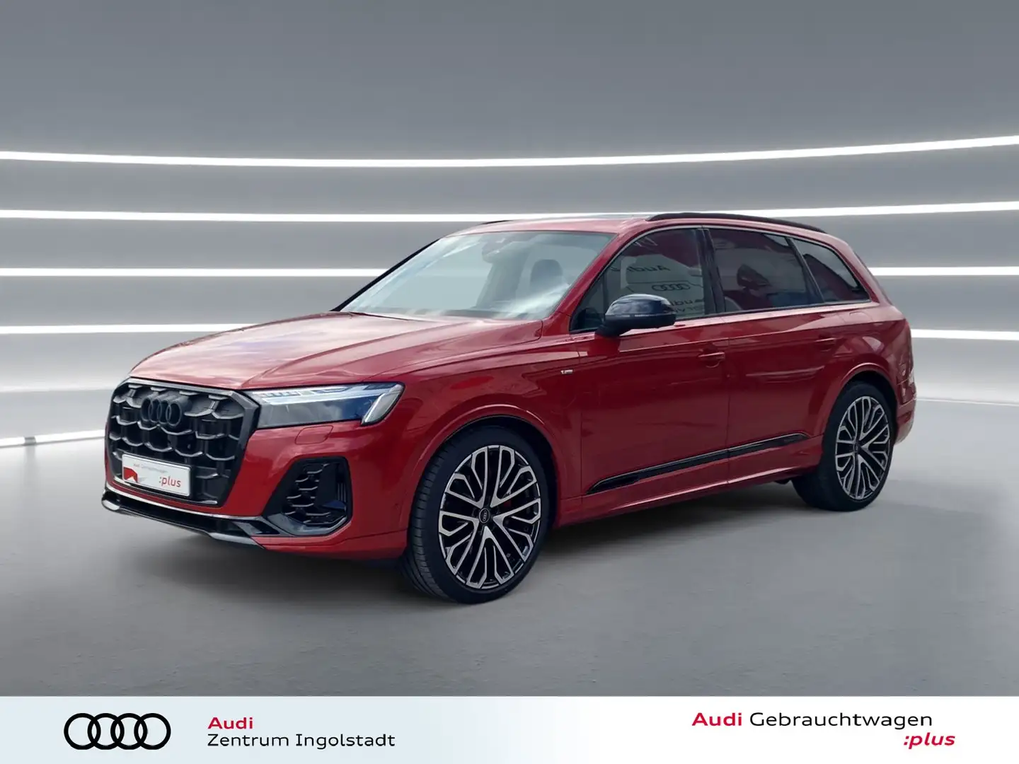 Audi Q7 60 TFSI e qu S line LASER Pano S-Sitz HuD 22" Rood - 2