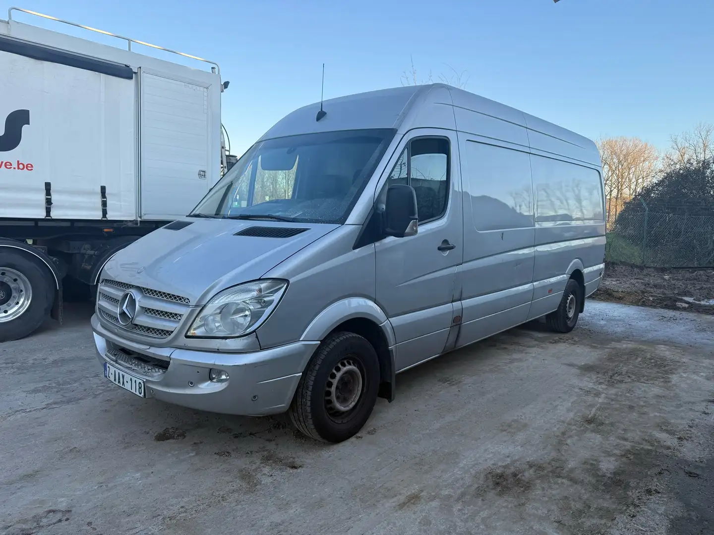Mercedes-Benz Sprinter 319cdi 3.0L V6 euro5b full option airco maxi Zilver - 2