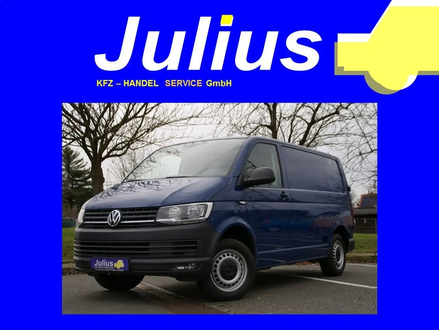 Volkswagen T6 Transporter Kasten 2.0 TDI KLIMA EL.FH ZV Bleu - 1