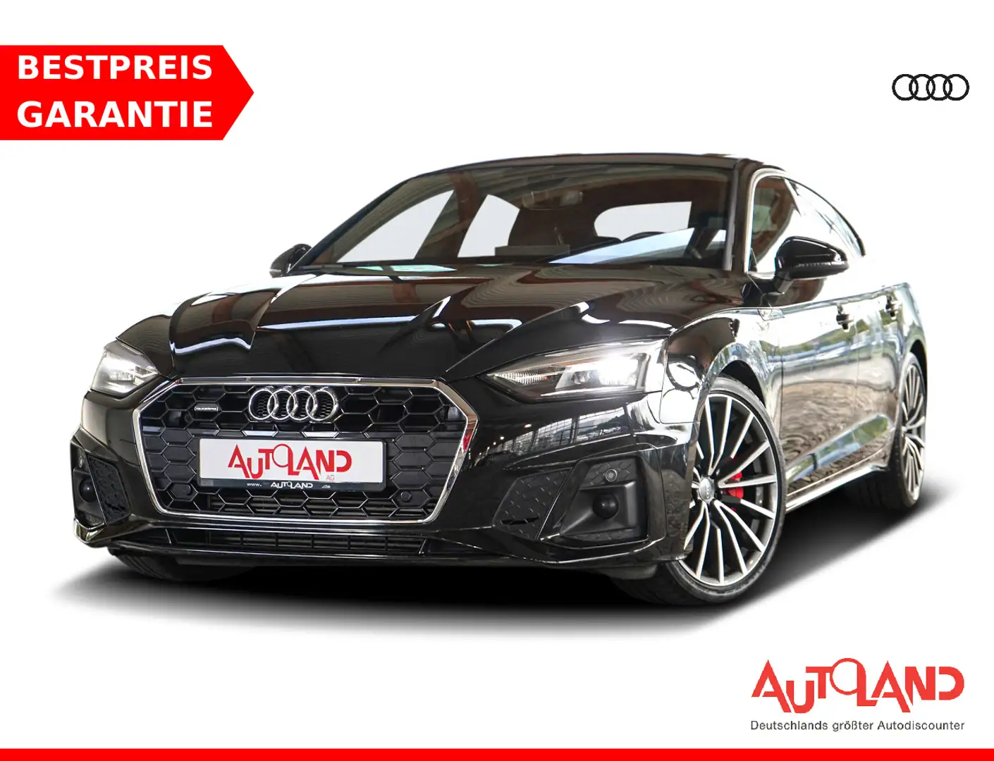 Audi A5 Sportback 45 2.0 TFSI S line quattro LED Navi Noir - 1