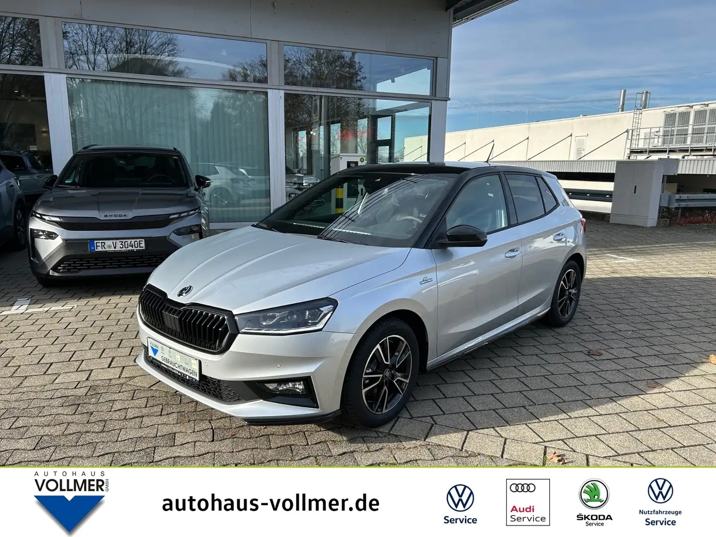 Skoda Fabia IV 1,0 TSI DSG Monte Carlo LED, SHZ, PDC, KESSY, Silber - 1