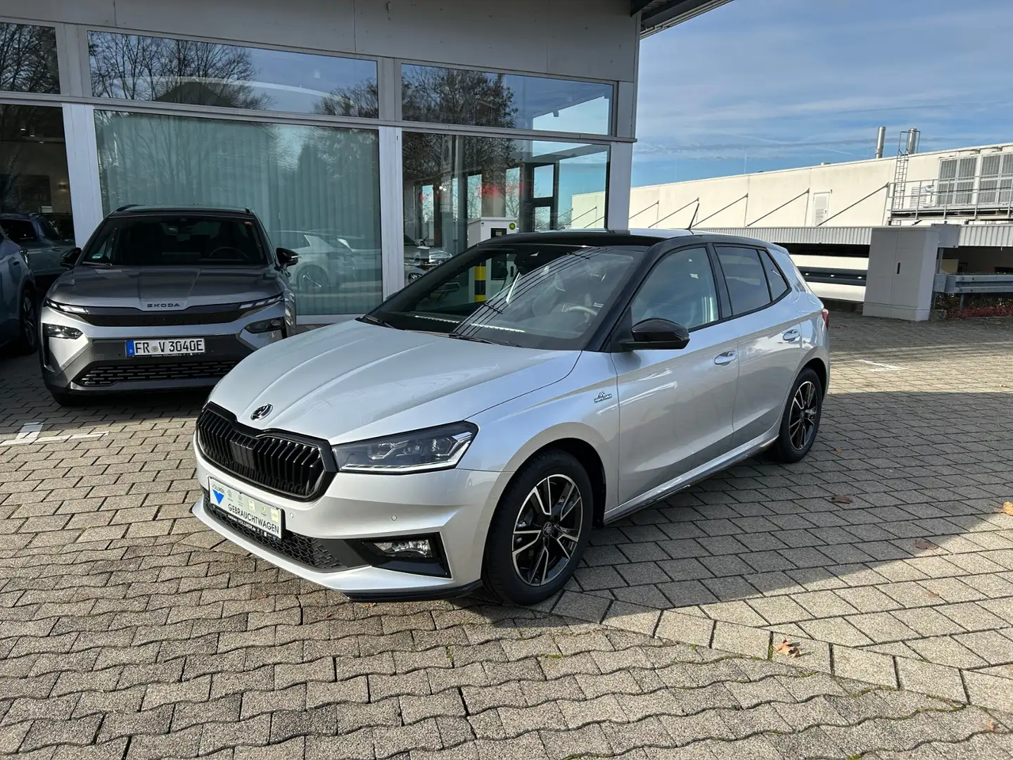 Skoda Fabia IV 1,0 TSI DSG Monte Carlo LED, SHZ, PDC, KESSY, Silber - 2