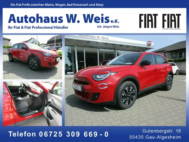 Fiat 600e Red