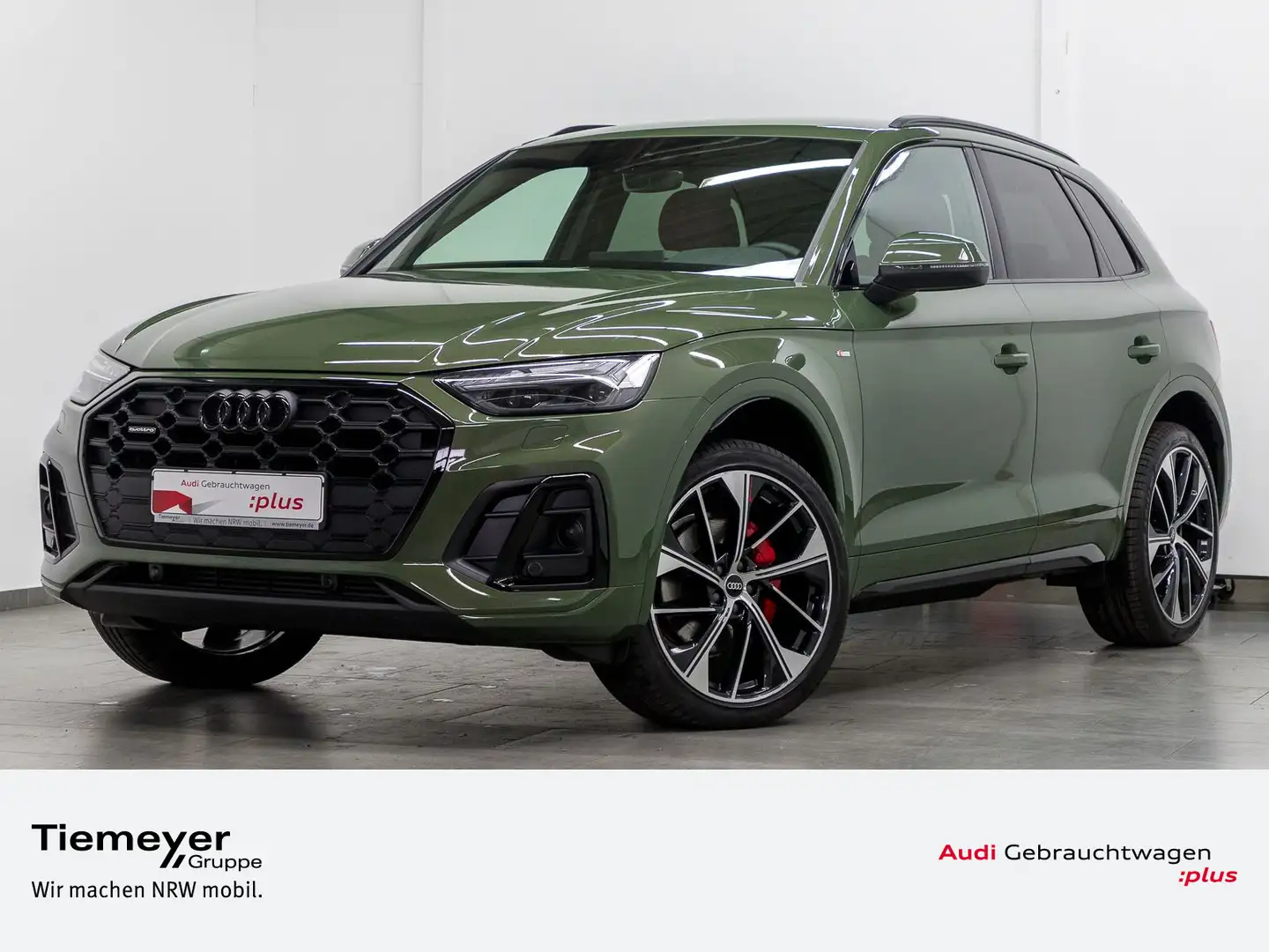 Audi Q5 45 TFSI Q S LINE LM21 LEDER ST.HEIZ MATRIX Grün - 1