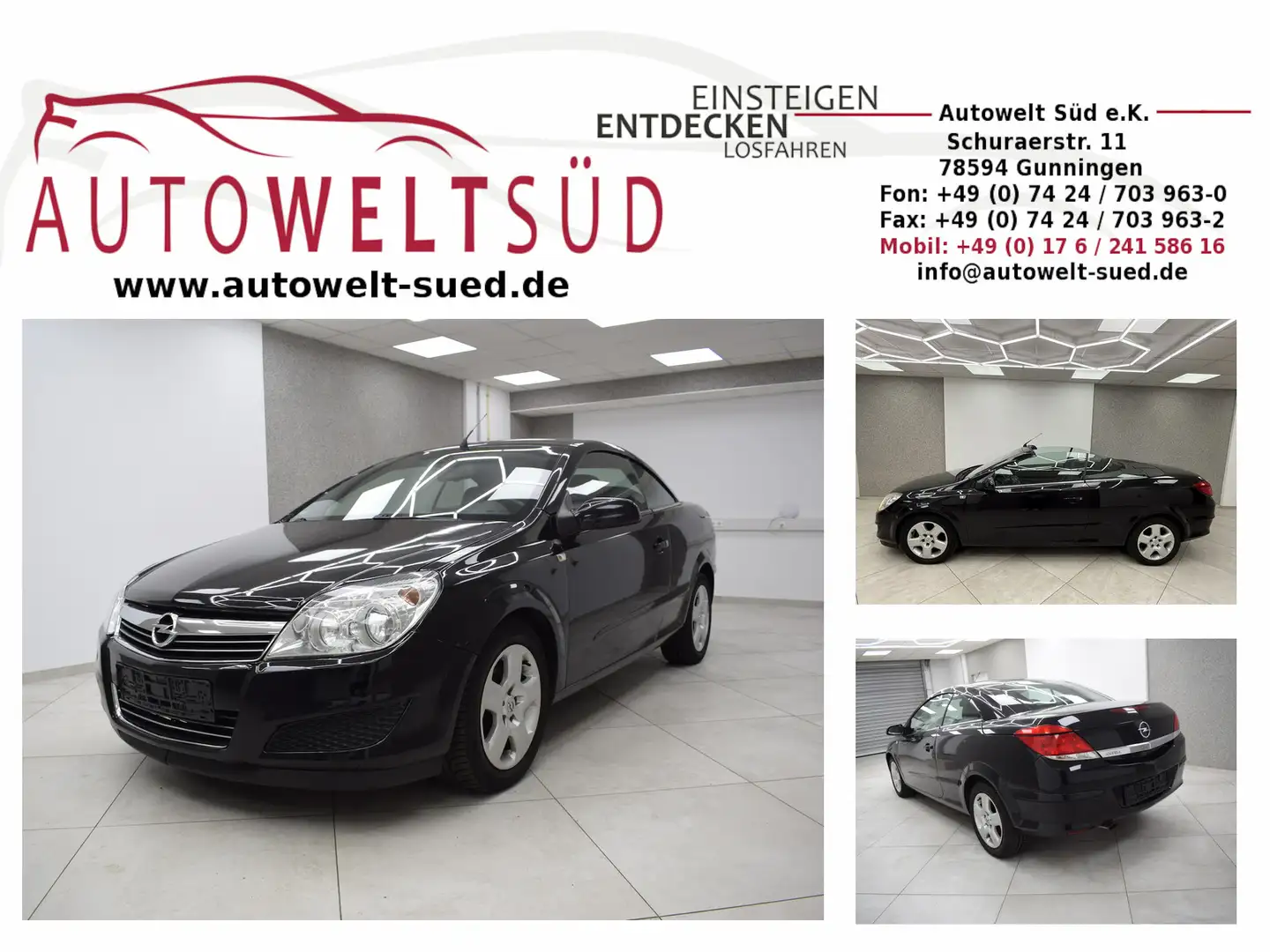 Opel Astra 1.8 Ecotec Twintop Edition Klima MP3 CD Bordcomput Schwarz - 1