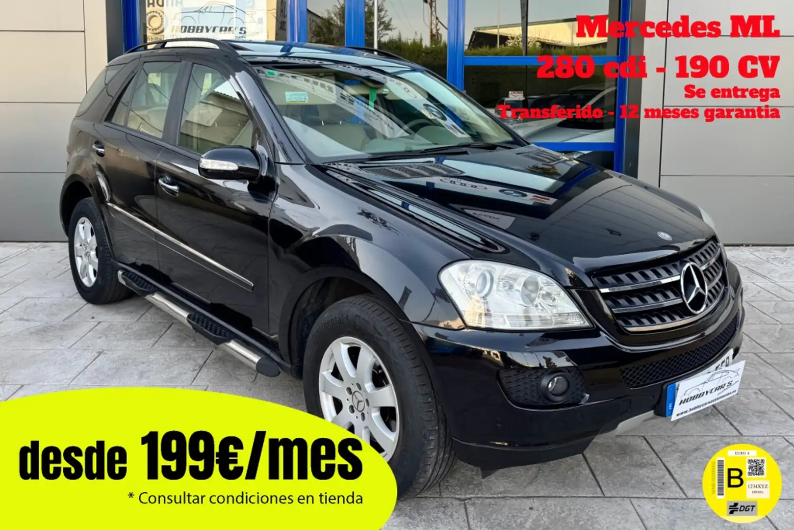 Mercedes-Benz ML 280 280CDI Aut. Negro - 1