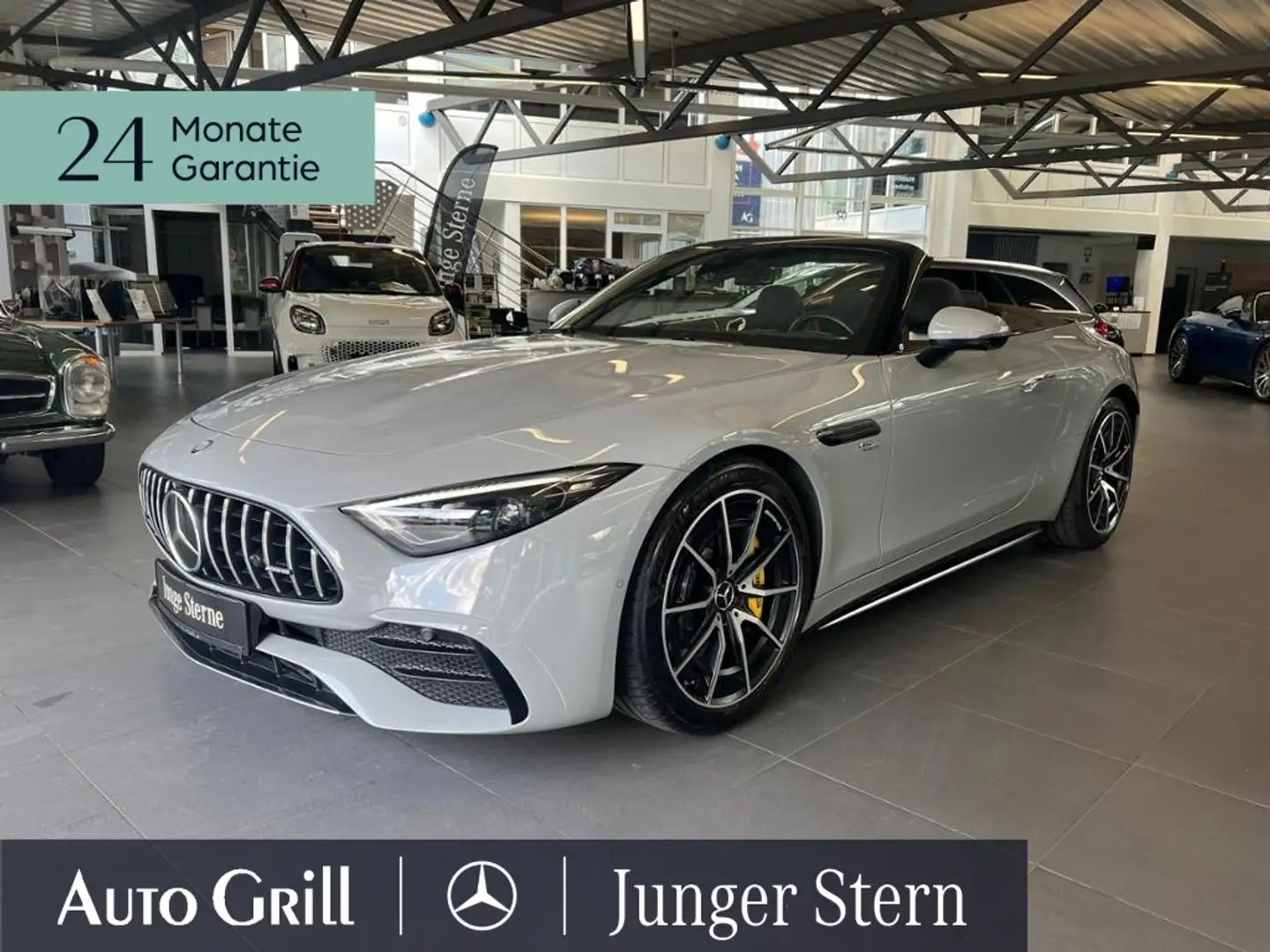 Mercedes-Benz SL 43 AMG Premium Dynamic+ HAL Burm Distro HeadU Gris - 2
