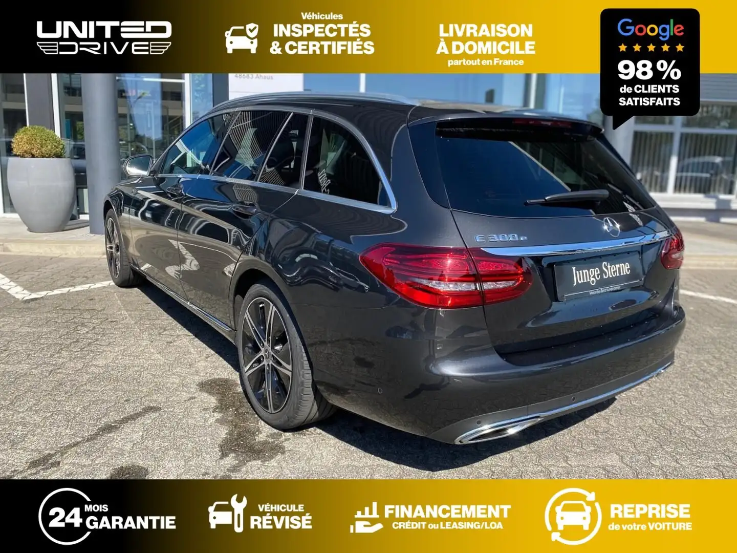 Mercedes-Benz C 300 e Touring AVANGARDE 279ch Gris - 2