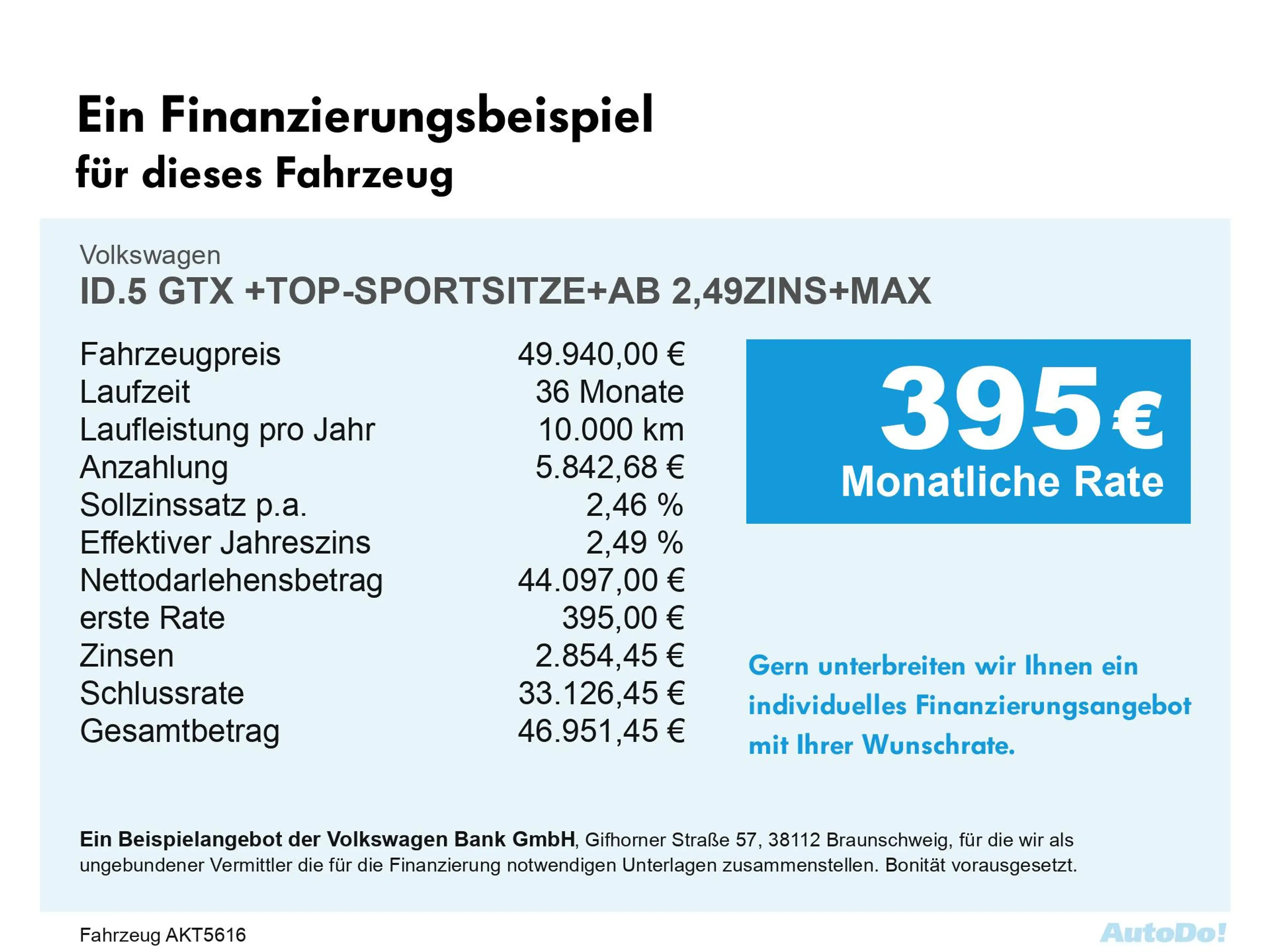 Volkswagen ID.5 GTX +TOP-SPORTSITZE+AB 2,49ZINS+MAX Bluetooth — photo 2