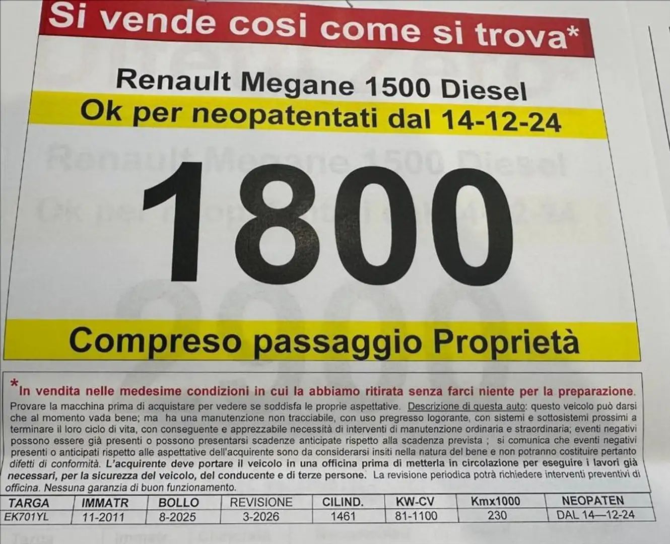 Renault Megane 1.5 dCi 110CV Attractive Schwarz - 1