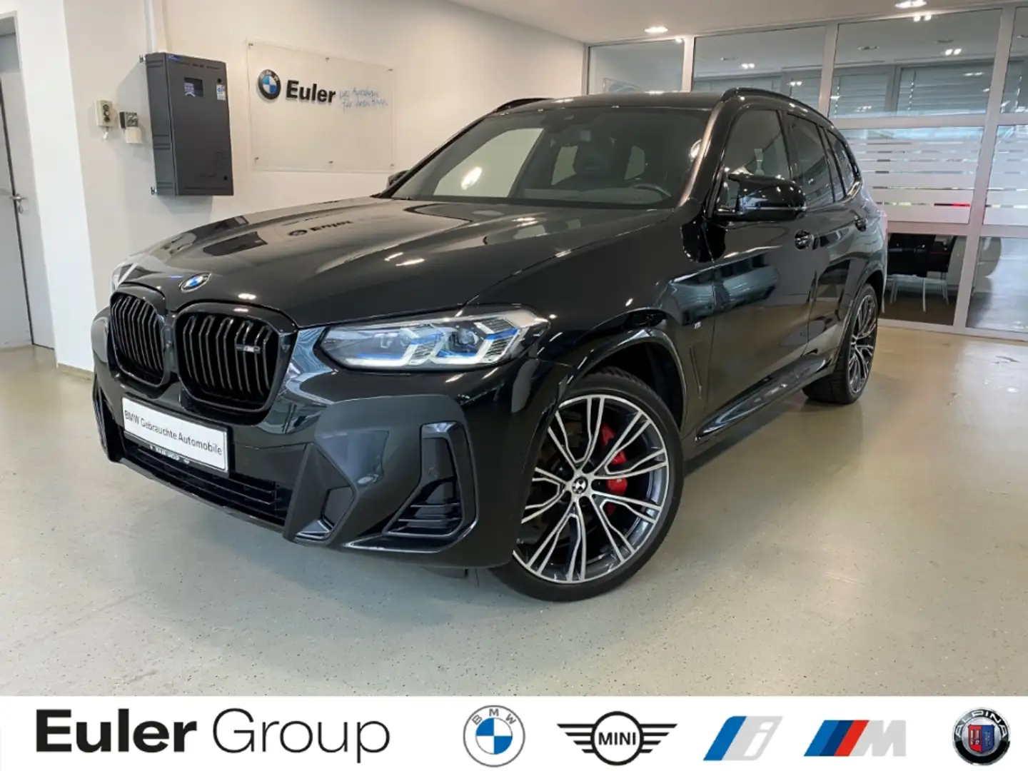BMW X3 d M Sportpaket HUD StandHZG Pano Navi Leder Laserl Schwarz - 1