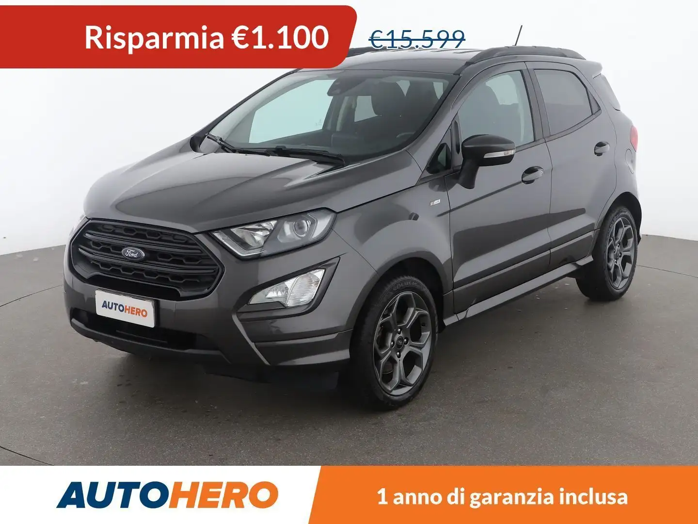 Ford EcoSport 1.0 EcoBoost ST-Line 125 CV MHEV Grigio - 1
