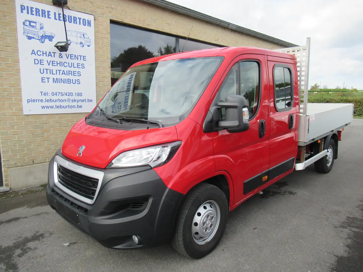 Peugeot Boxer DBLE CAB PLAT 12900€+TVA/BTW Rouge - 1