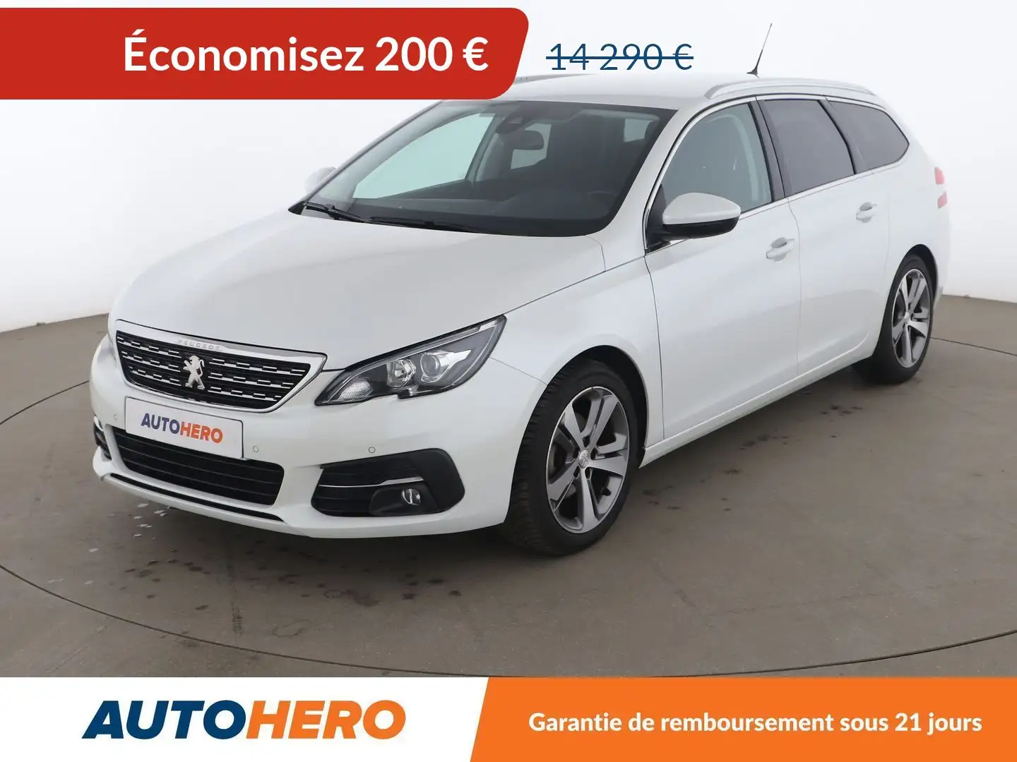 Peugeot 308 SW 1.5 Blue-HDi Allure Blanc - 1