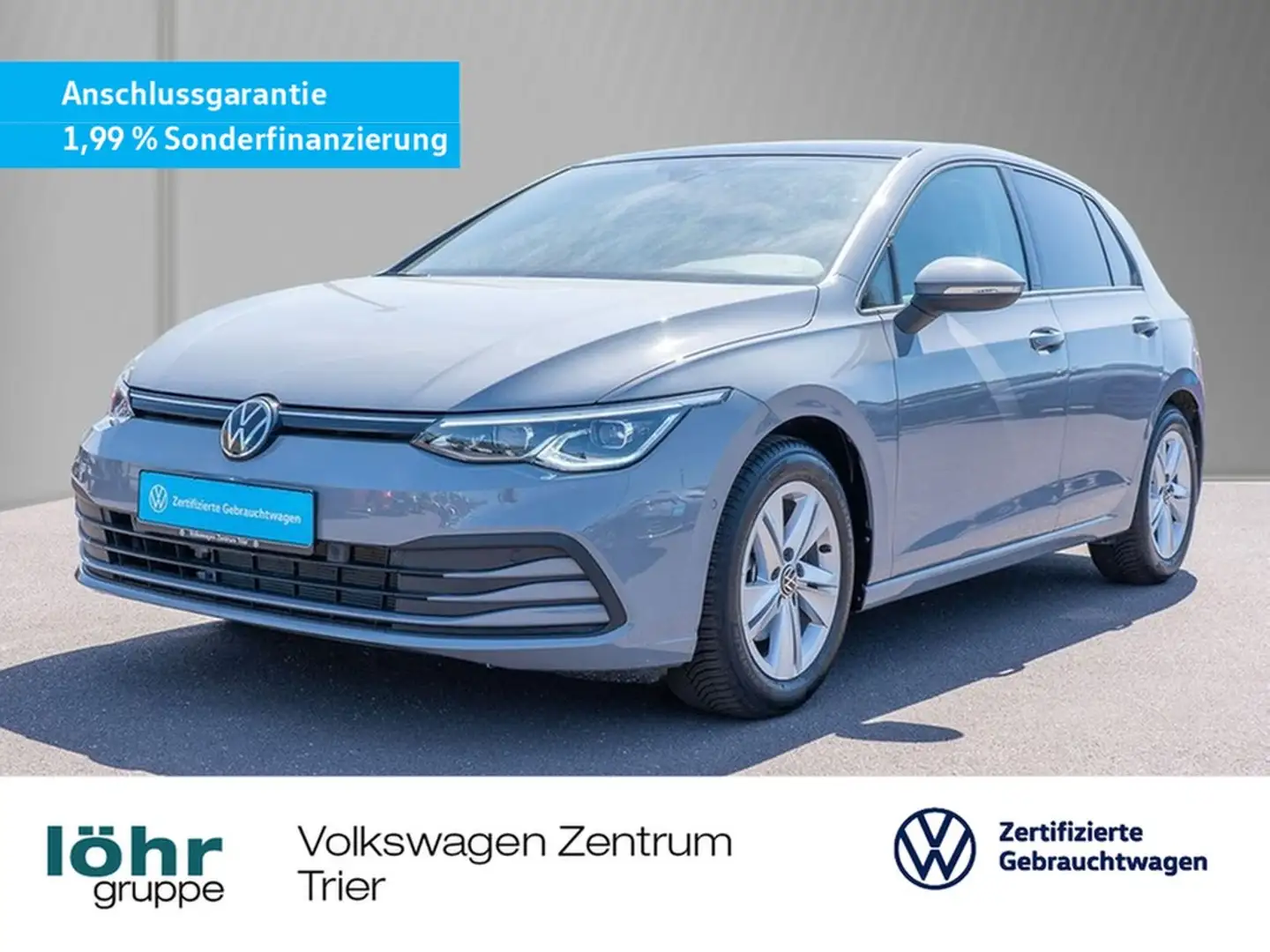 Volkswagen Golf VIII 1.5 eTSI DSG Life Schiebedach VWG Grijs - 1