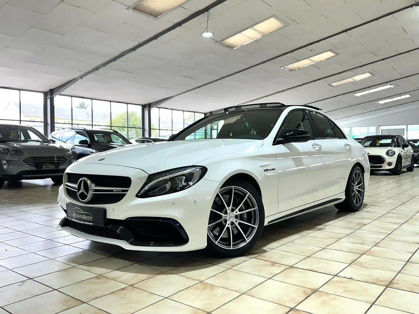 Mercedes-Benz C 63 AMG *PERFORMANCE*SPORTABGAS* Blanc - 1