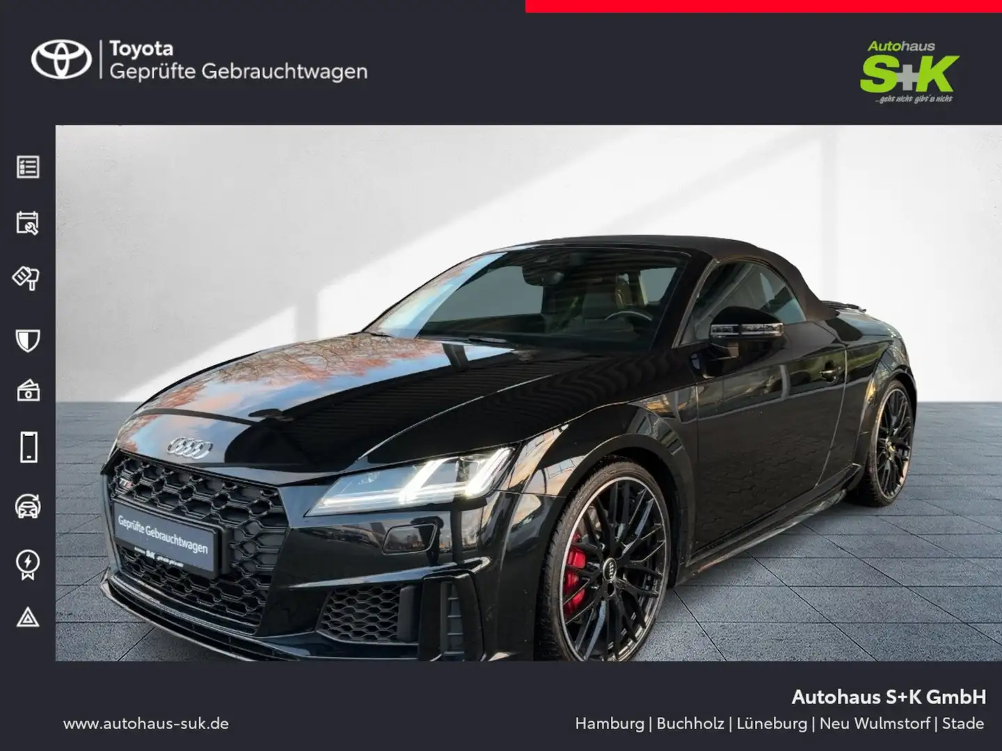 Audi TTS quattro FVR S-Line"Matrix-LED"B&O"8-Fach berei Schwarz - 1