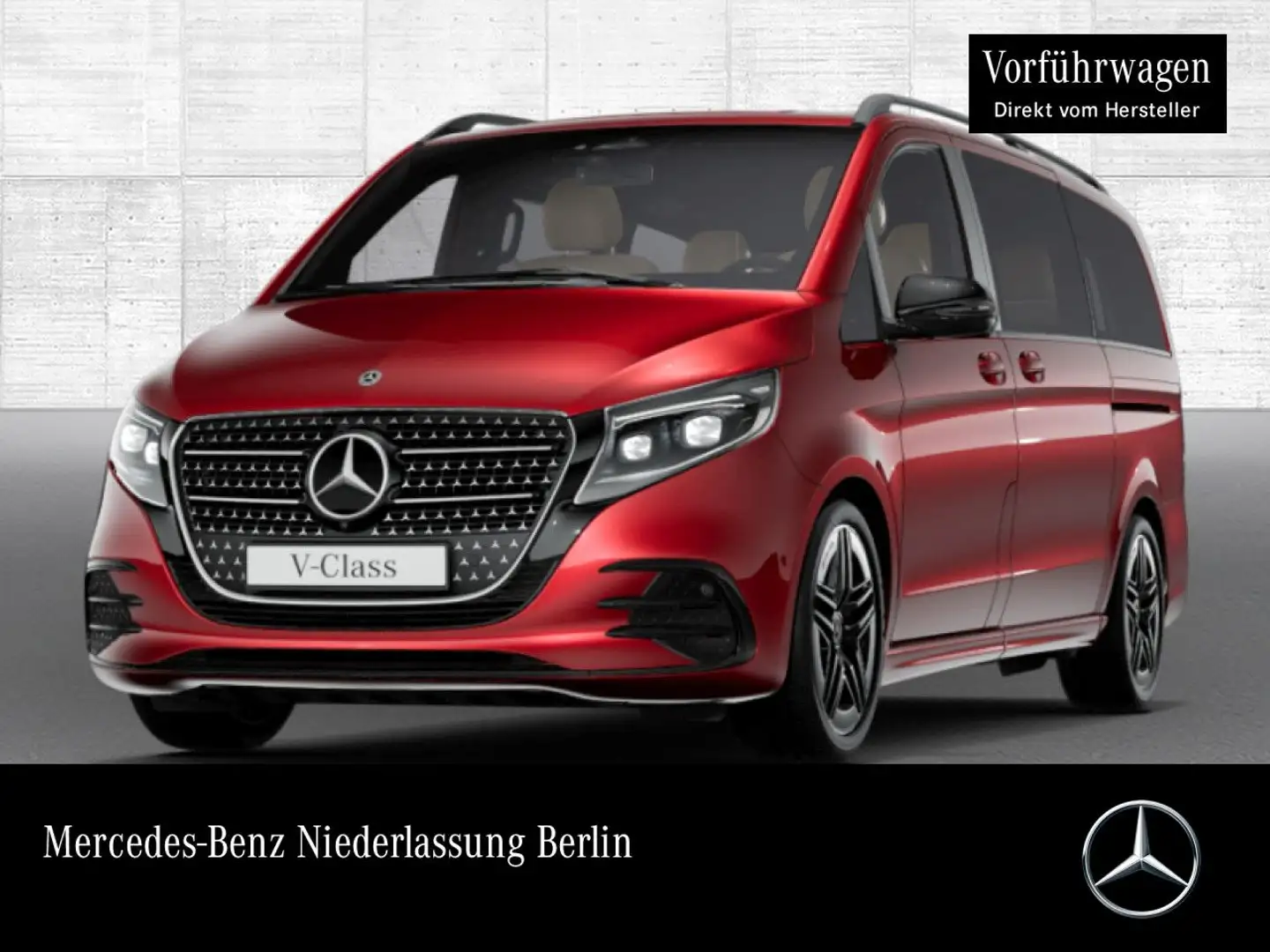 Mercedes-Benz V 300 d 4M AVANTGARDE+Allrad+AMG+9G+AHK+Navi+DIS Rouge - 1