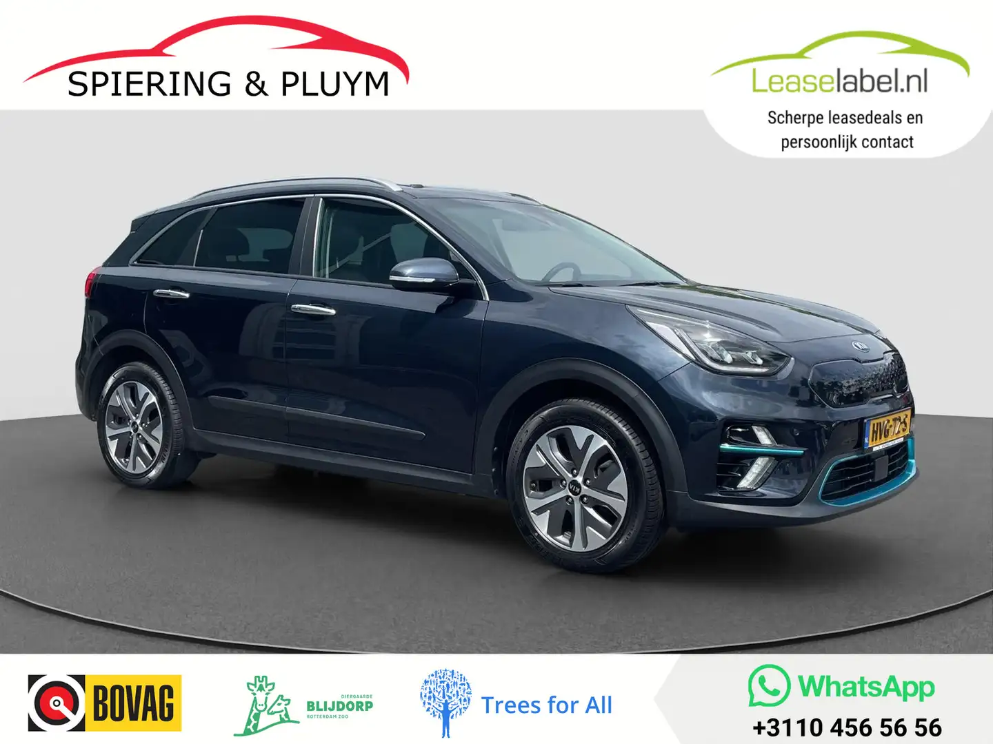Kia e-Niro ExecutiveLine 64 kWh Leder | Pano/Schuif | Winterp Blauw - 1
