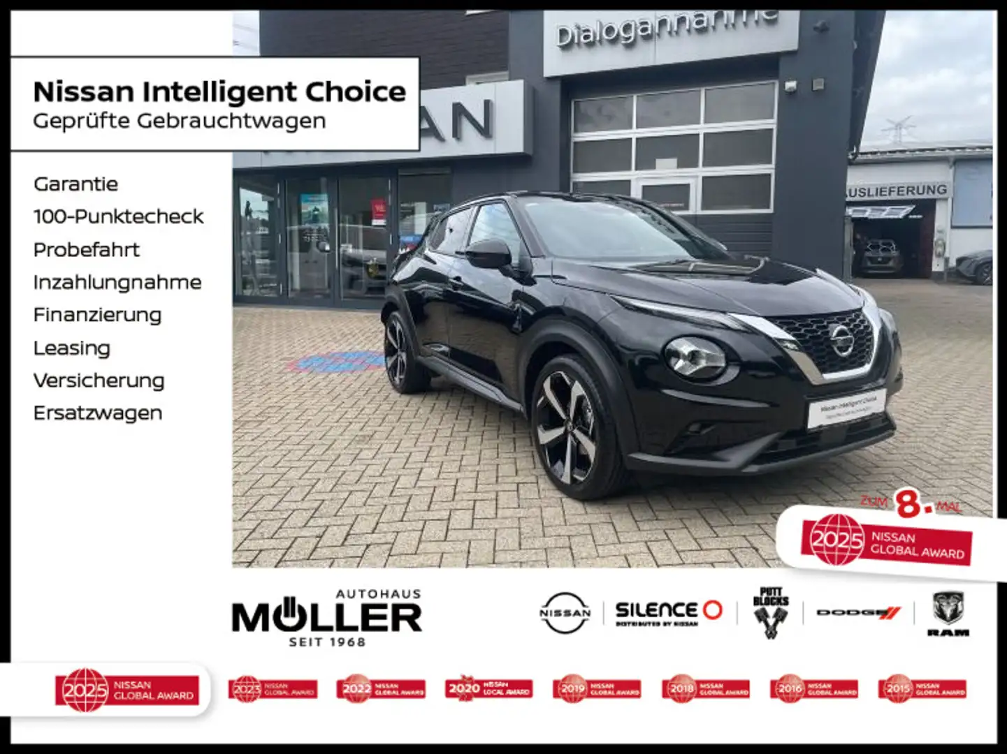 Nissan Juke 1.0 DIG-T Tekna Navi AVM-Kamera BOSE SH 19" Schwarz - 1