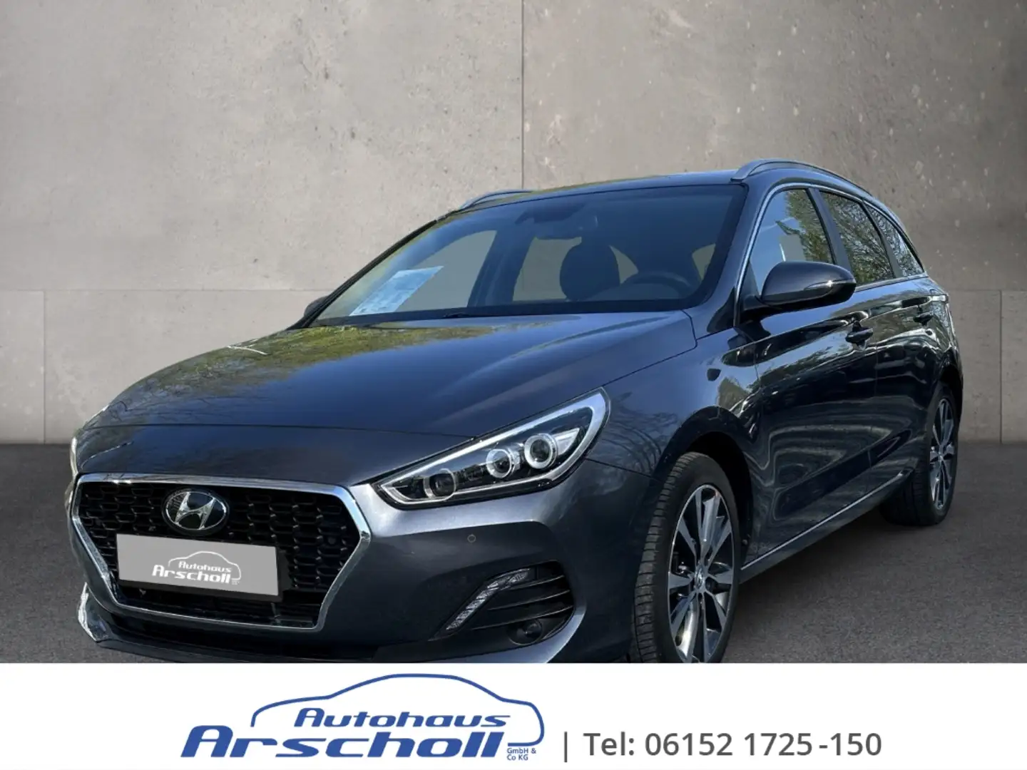 Hyundai i30 Premium EU6d-T T-GDI 1.4 Kombi Leder LED ACC Apple Grau - 1