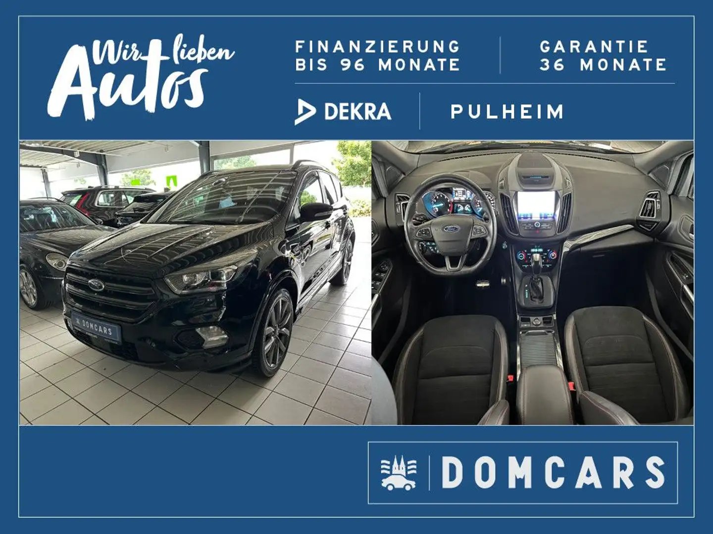 Ford Kuga ST-Line/GARANTIE/ALU/AHK/ASSISTENTEN/ Zwart - 1