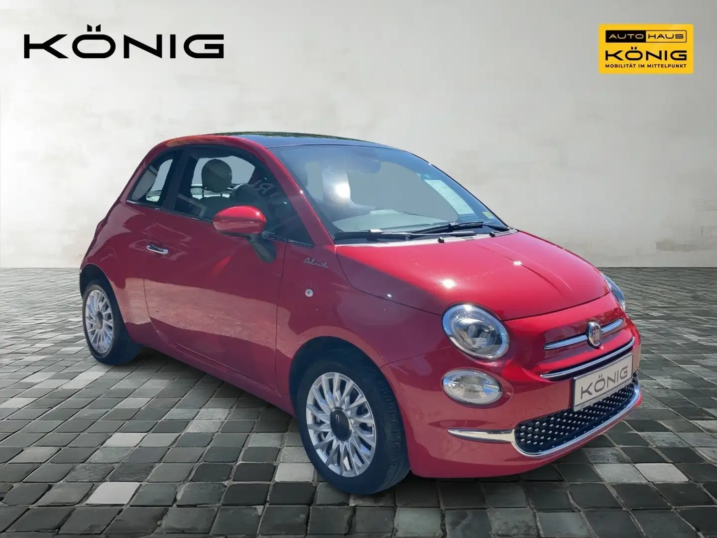 Fiat 500C 1.0 Cabrio DolceVita Klima*Carplay*Tempomat Rouge - 2