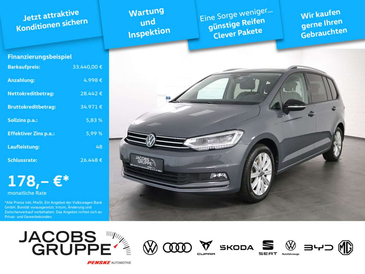 Volkswagen Touran — Volkswagen Touran 1.5 TSI Goal DSG,Navi,LED,AHK