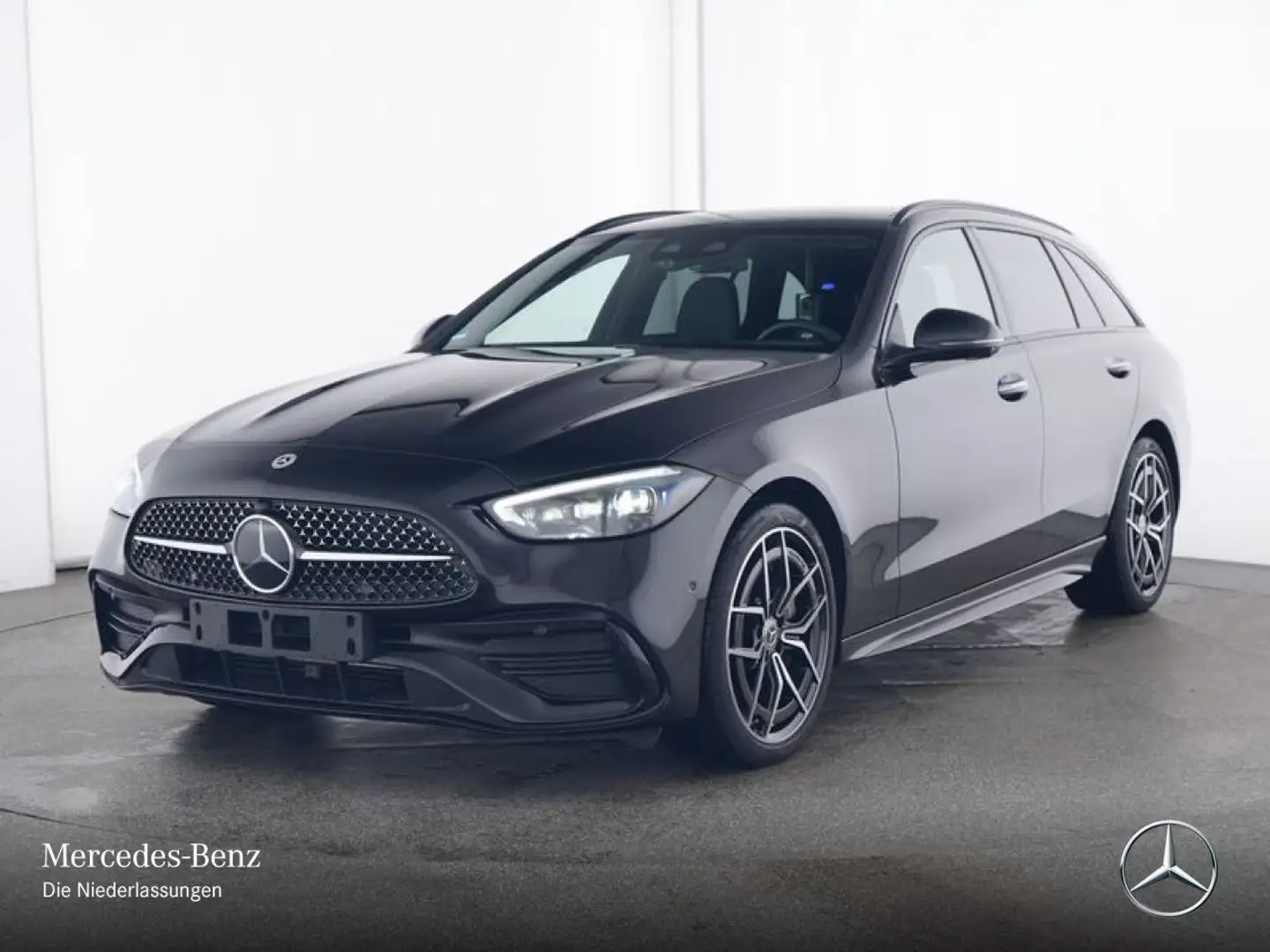 Mercedes-Benz C 300 T 4M AMG+NIGHT+PANO+BURMESTER+KEYLESS+9G Negro - 2