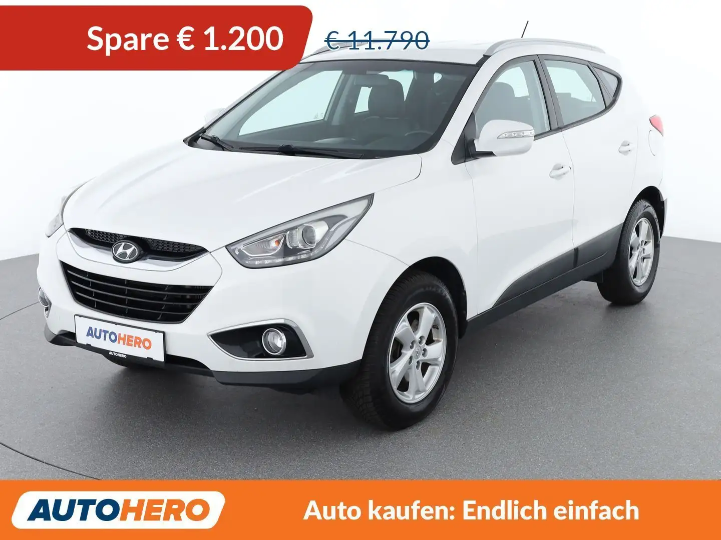 Hyundai iX35 1.7 CRDi Go 2WD *TEMPO*SHZ*BT* Blanc - 1