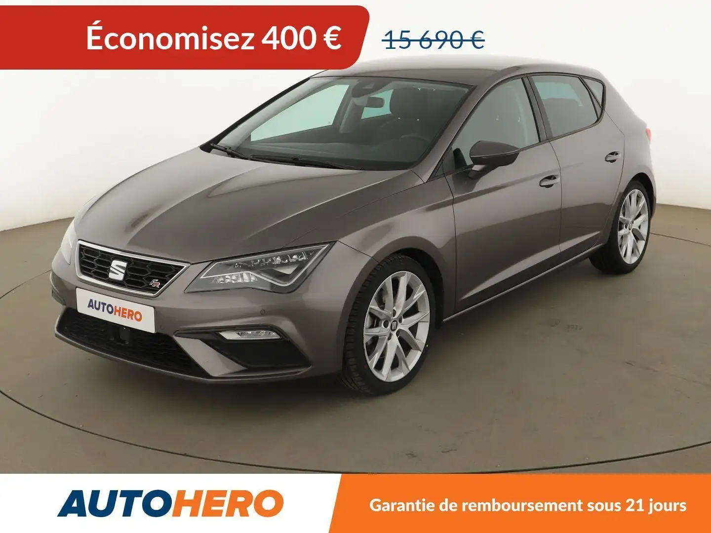 SEAT Leon 1.8 TSI FR DSG7 Gris - 1
