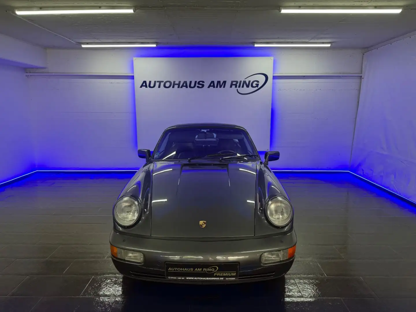 Porsche 964 Carrera 4 Targa ORIGINAL ZUSTAND LEDER NAVI Grau - 1
