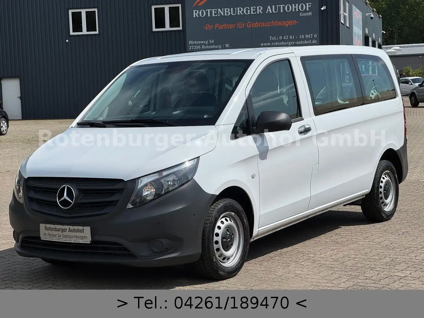 Mercedes-Benz Vito Kasten 110 CDI*KOMPAKT*KLIMA*PDC*1.HAND* Blanc - 2