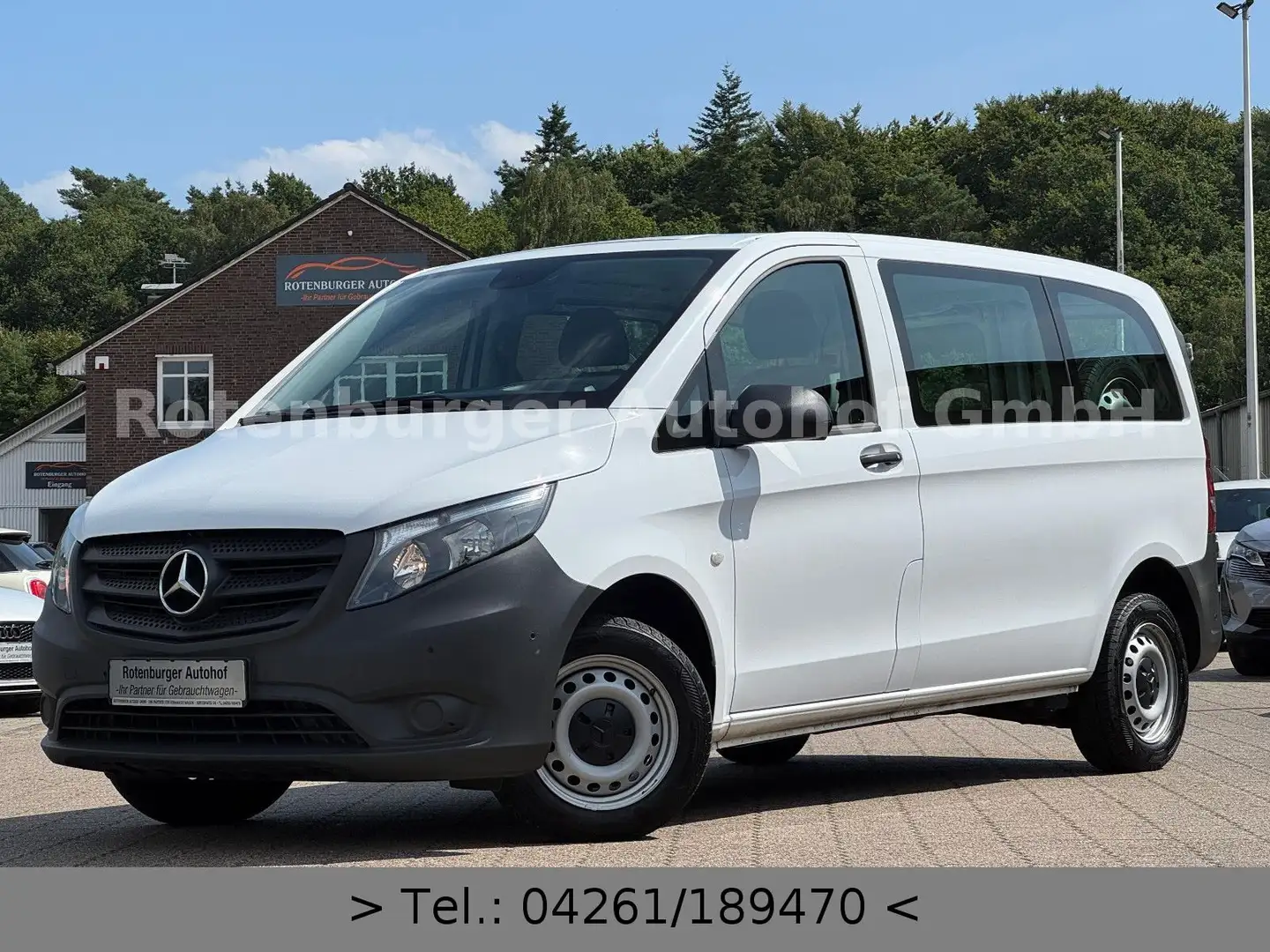 Mercedes-Benz Vito Kasten 110 CDI*KOMPAKT*KLIMA*PDC*1.HAND* Blanc - 1