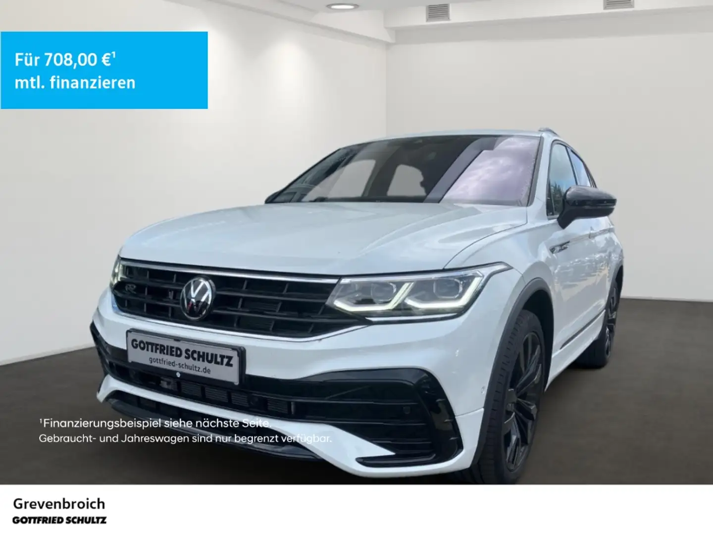 Volkswagen Tiguan VW R-Line 2.0 TDI 4MOTION DSG NAVI AHK LEDER PANO Bianco - 1