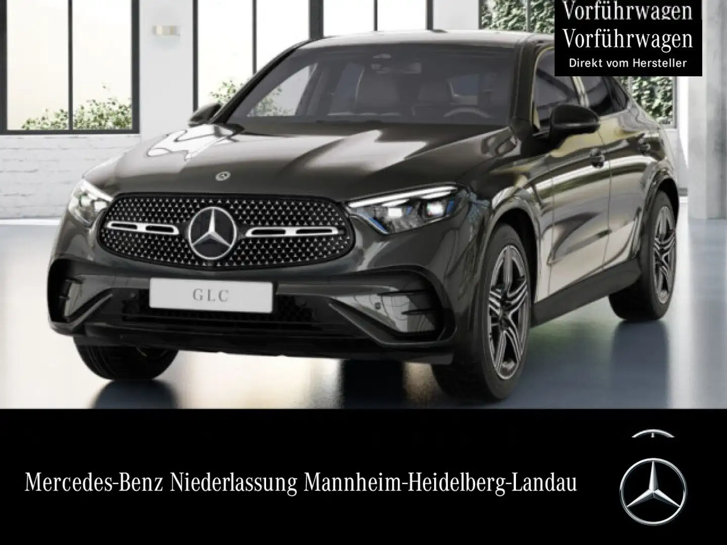 Mercedes-Benz GLC 200 4M AMG+NIGHT+360+AHK+TOTW+KEYLESS+9G Grau - 1