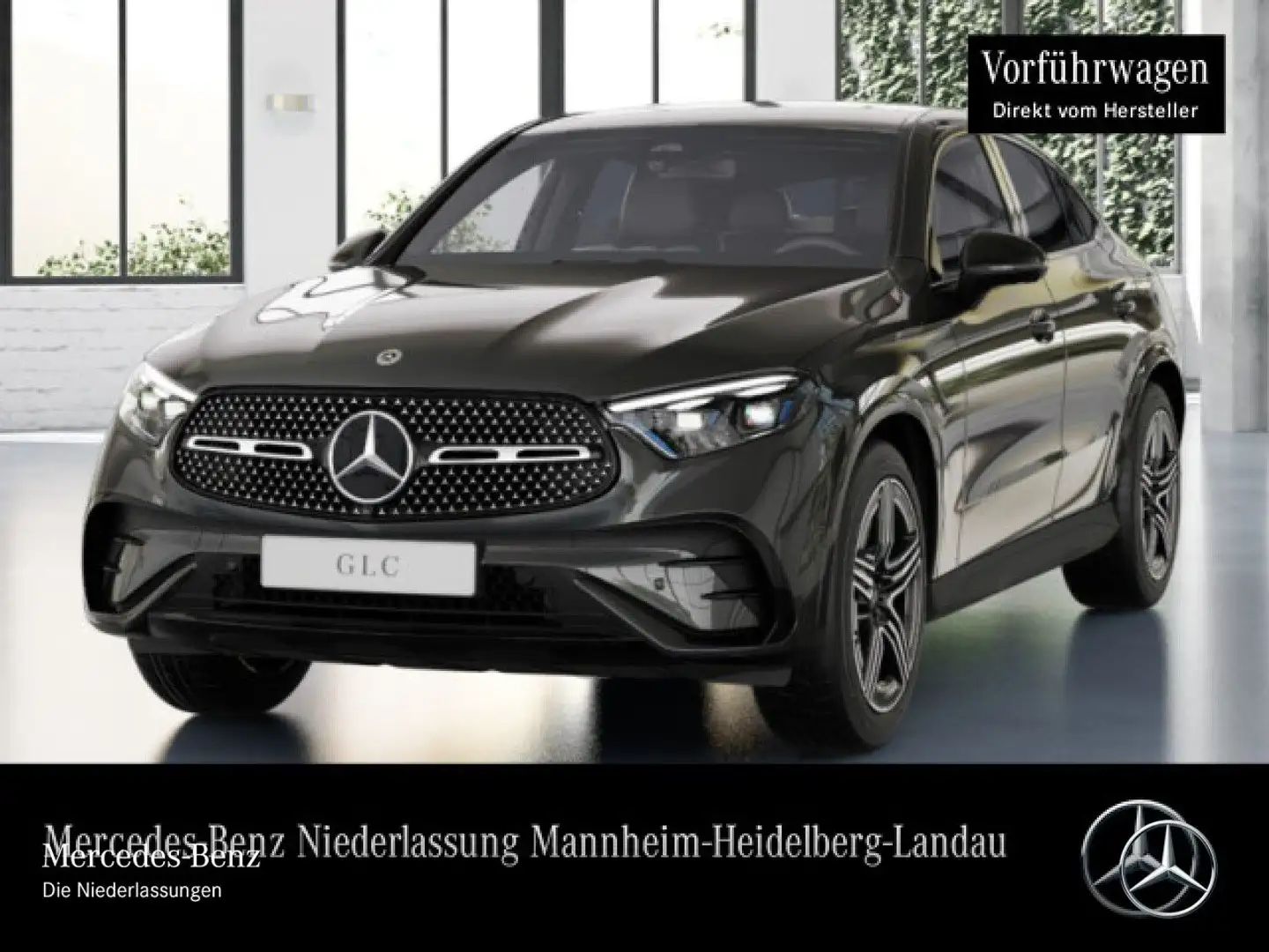 Mercedes-Benz GLC 200 4M AMG+NIGHT+360+AHK+TOTW+KEYLESS+9G Grau - 2
