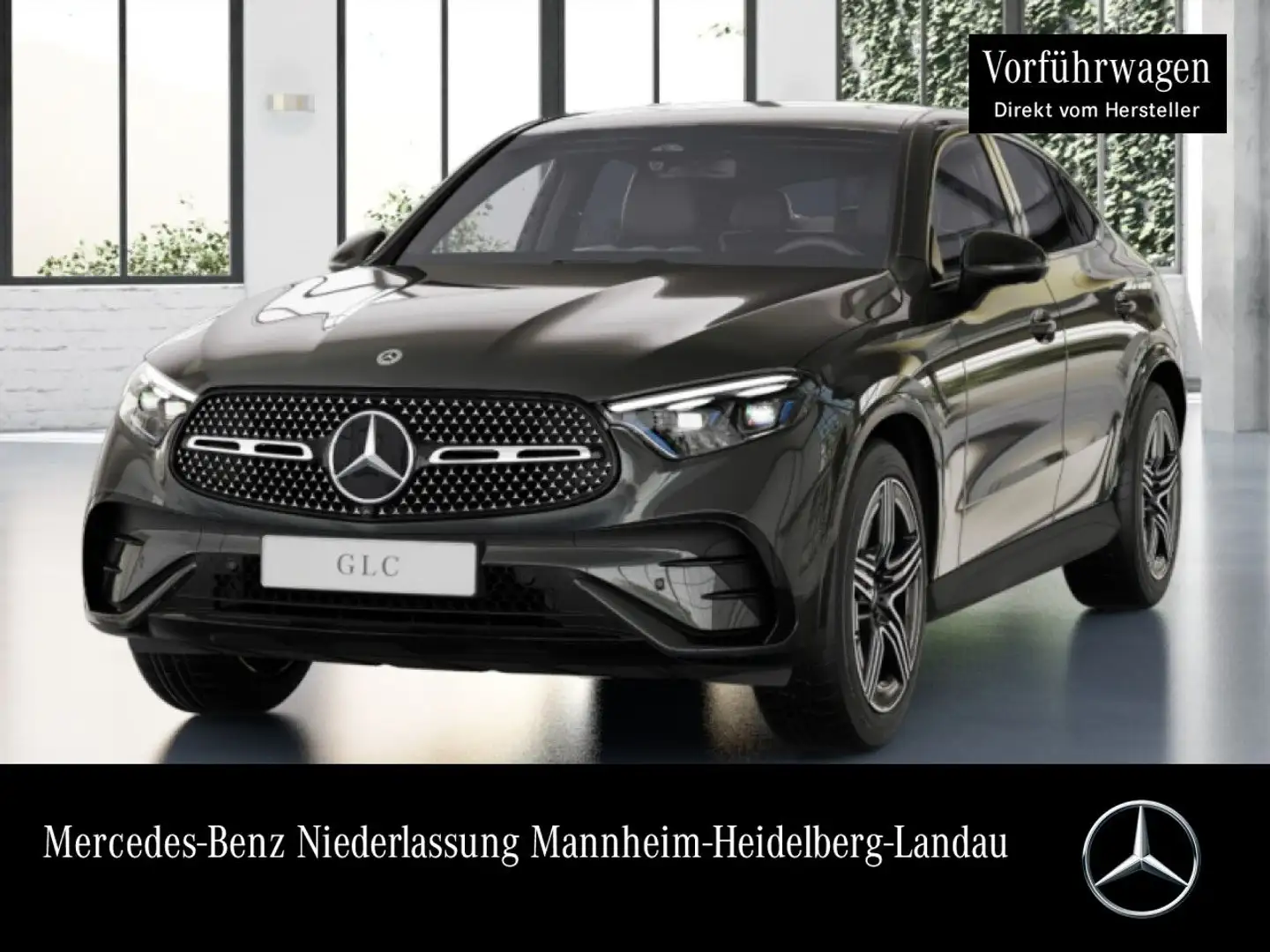Mercedes-Benz GLC 200 4M AMG+NIGHT+360+AHK+TOTW+KEYLESS+9G Grau - 1