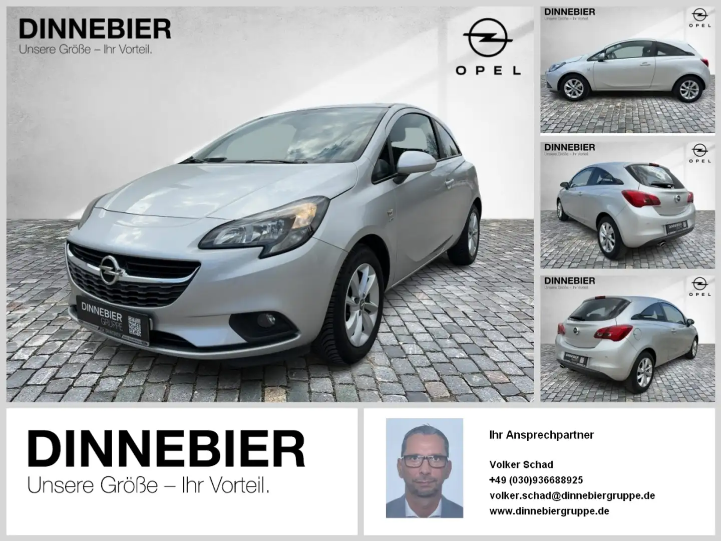 Opel Corsa Active LM W-Paket SHZ PDC Zilver - 1