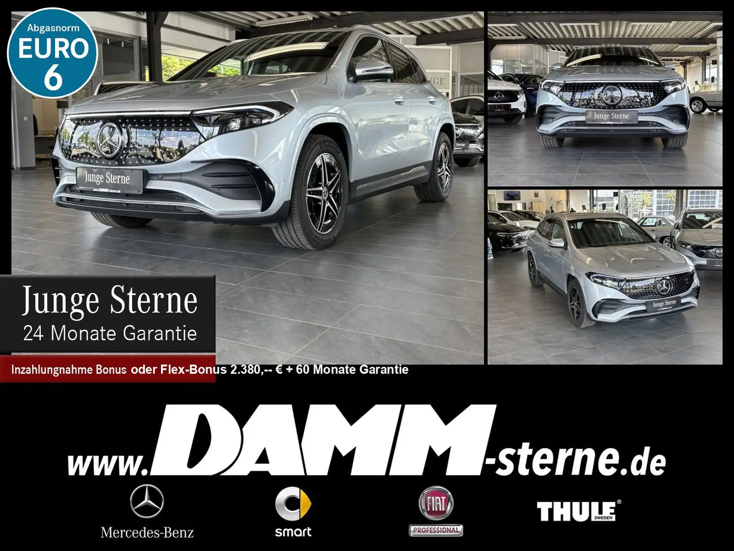 Mercedes-Benz EQA 300 EQA 300 4M AMG Line/AHK/TWA/Kamera/Winter/+ Flex Argintiu - 1
