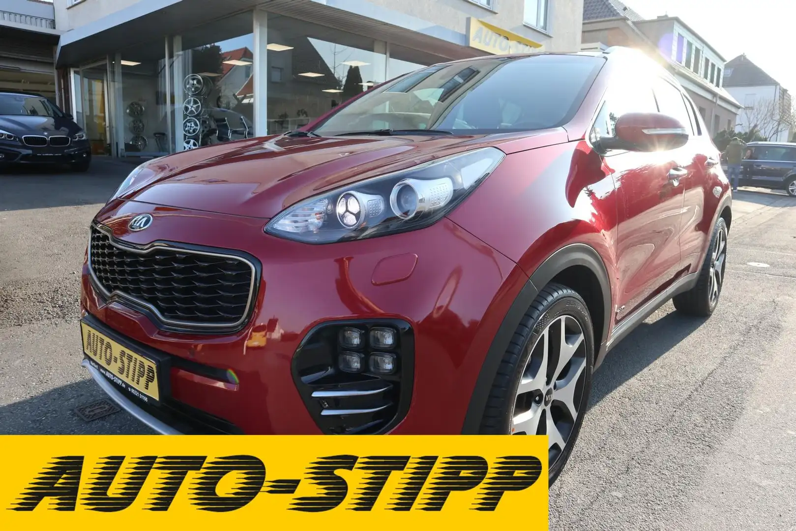 Kia Sportage 1.6 GT-Line 4WD NAV BLIS RFK LEDER XENO Rot - 1